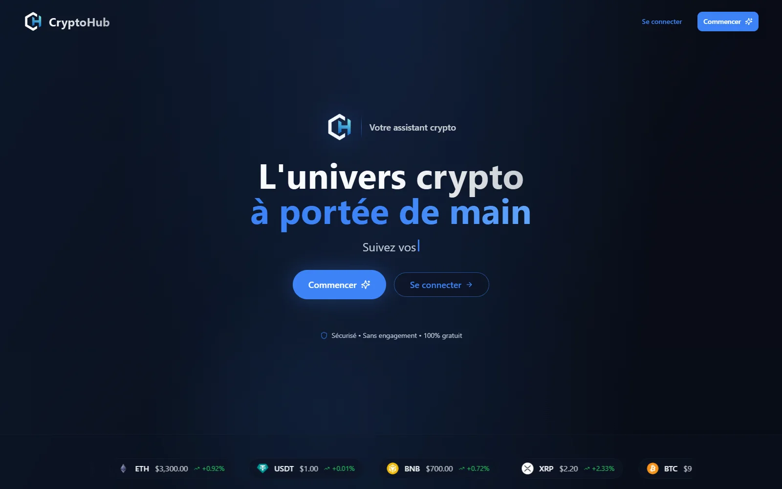 Plateforme Crypto-Hub